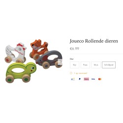 Jouéco houten schildpadje