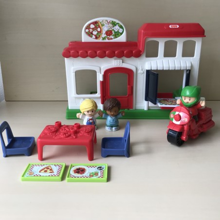 Fisher Price : Pizzeria en 3 figuren.