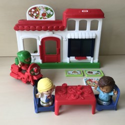 Fisher Price : Pizzeria en 3 figuren.