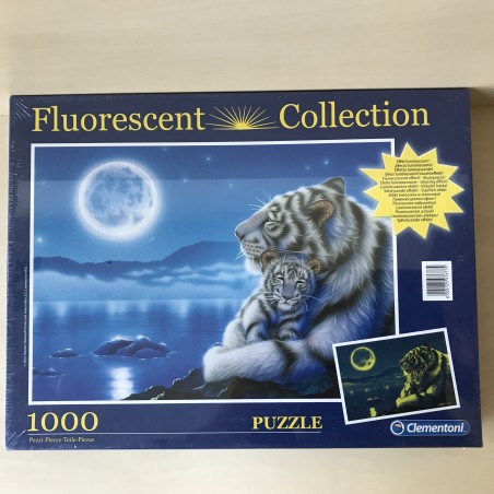 Wilde dieren : Nieuw. fluoriserend 1000 stukjes