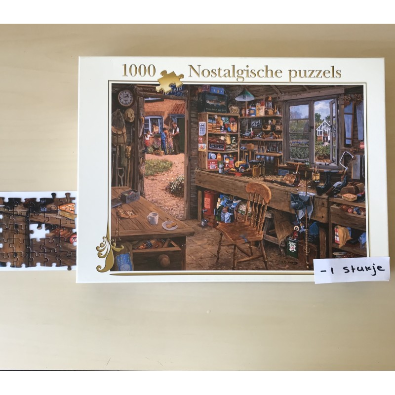 -1 stukje Dad’s Shed : 1000 stukjes