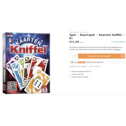 Kniffel. Ongebruikt. Kaartspel