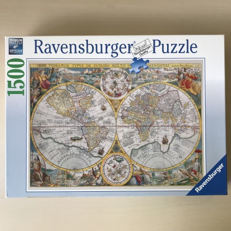 Wereldkaart 1594. 1500 stukjes.