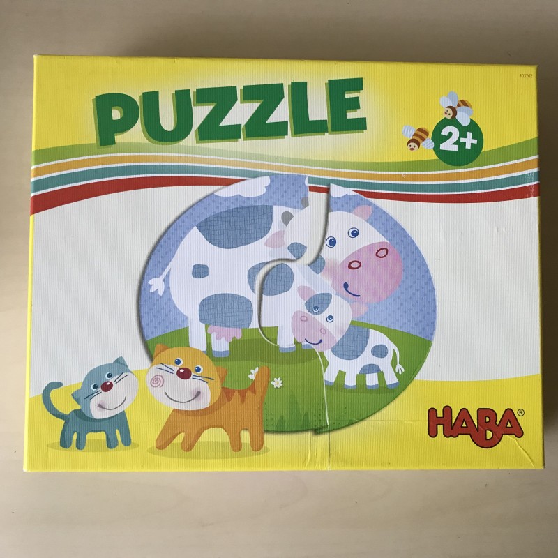 Haba boerderij puzzels 6 x 2 stukjes