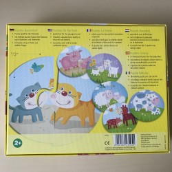 Haba boerderij puzzels 6 x 2 stukjes