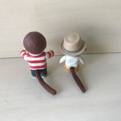 2 monchhichi poppetjes. Ongeveer 7 cm