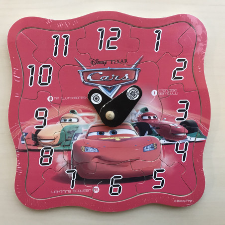 Cars Puzzelplankje Knopjespuzzel : Klok