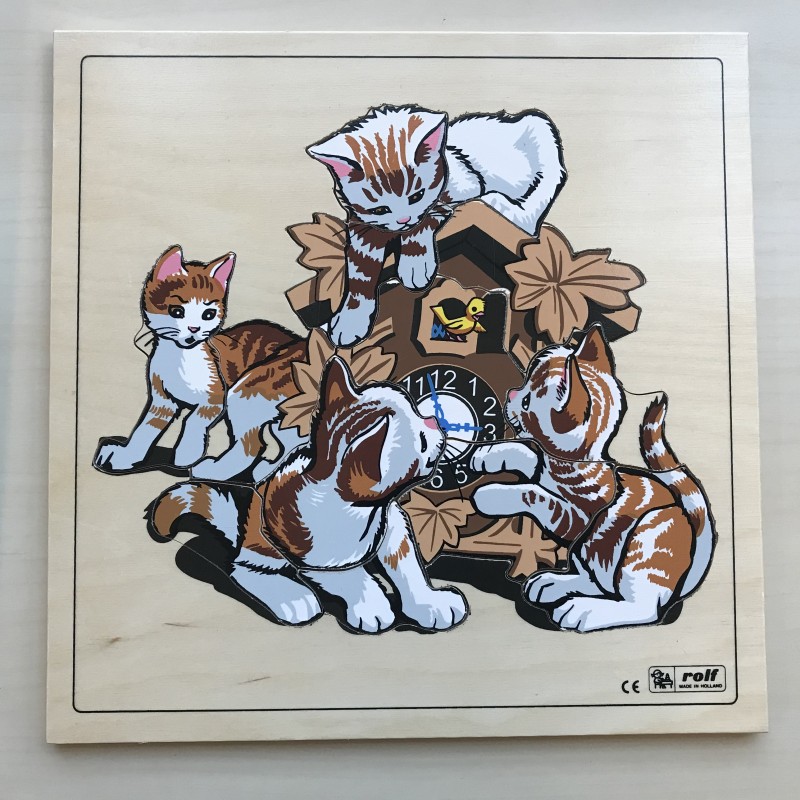 Puzzelplankje Knopjespuzzel : Rolf poezen