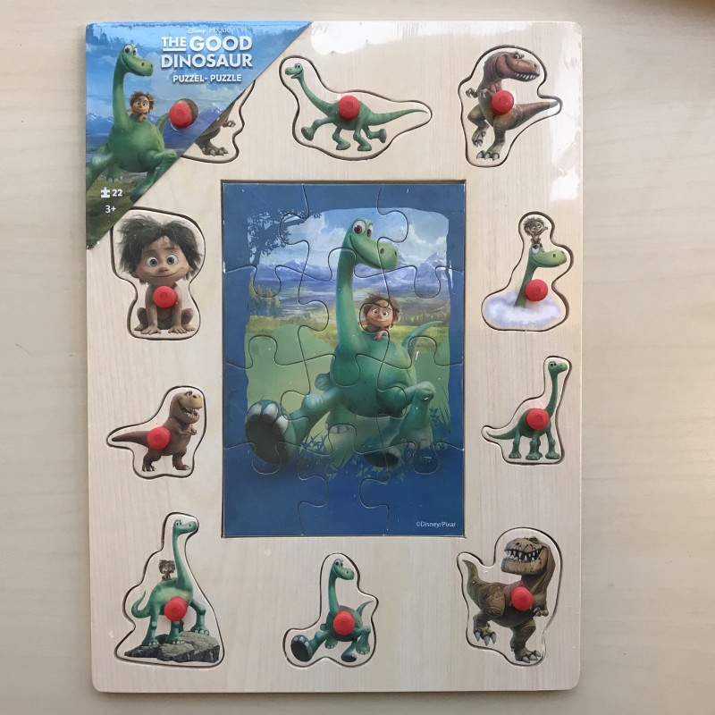 Puzzelplankje Knopjespuzzel : Nieuw. Dinosaurussen.