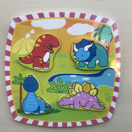 Puzzelplankje Knopjespuzzel : Nieuw. Dino’s dinosaurussen.