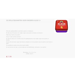 Kleur. 50 spelletjeskaarten voor kinderen.