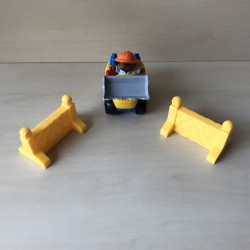 Fisher Price : Little People. Bulldozer met popje.  Set 136.