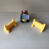 Fisher Price : Little People. Bulldozer met popje.  Set 136.