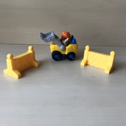 Fisher Price : Little People. Bulldozer met popje.  Set 136.