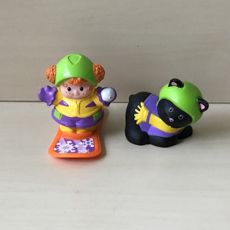 Fisher Price : Little People.  Winter, snowboard.