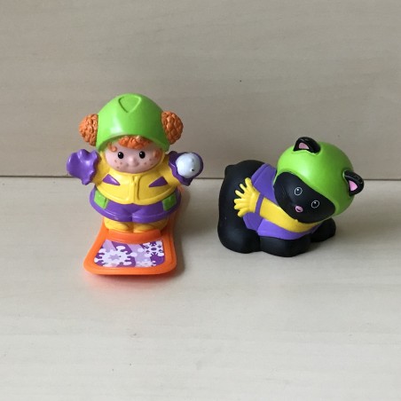 Fisher Price : Little People.  Winter, snowboard.
