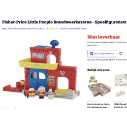 Fisher Price : Little People. Brandweergarage.