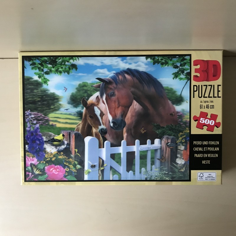 3D Paarden 500 stukjes