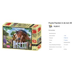 3D Paarden 500 stukjes