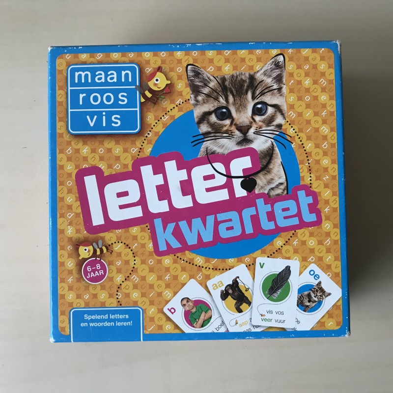 Maan roos vis : Letterkwartet