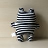 Knuffel : zwart witte knuffel. 19 cm. hoog