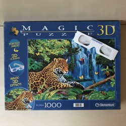 Jaguar : Magic 3D puzzel met 3D bril 1000 stukjes.