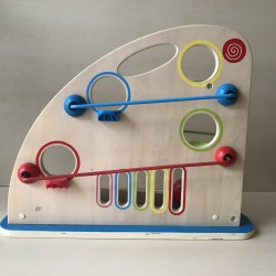 Hape: grote houten ballenbaan. Zie laatste regel.