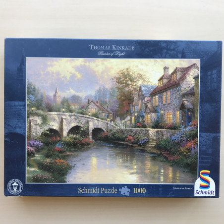Thomas Kinkade : Bij de oude brug. 1000 stukjes