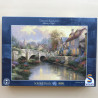 Thomas Kinkade : Bij de oude brug. 1000 stukjes