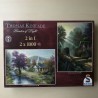 Thomas Kinkade : 2 x 1000 stukjes. Streams of living water / Garden of Grace