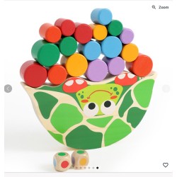 Balans spel / Evenwichtspel : houten schildpad ( zonder doos)