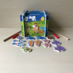 Hengelspelletje / visspel. Hout