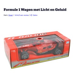 Raceauto met race geluid. Nieuw.