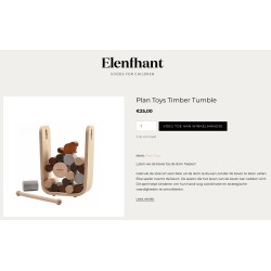 Plan Toys. Timber Tumble / Bever en dam