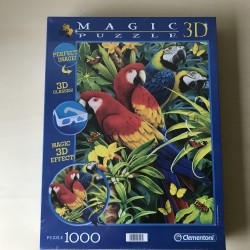 3D magic puzzel. Nieuw. Papegaaien. 1000 stukjes.