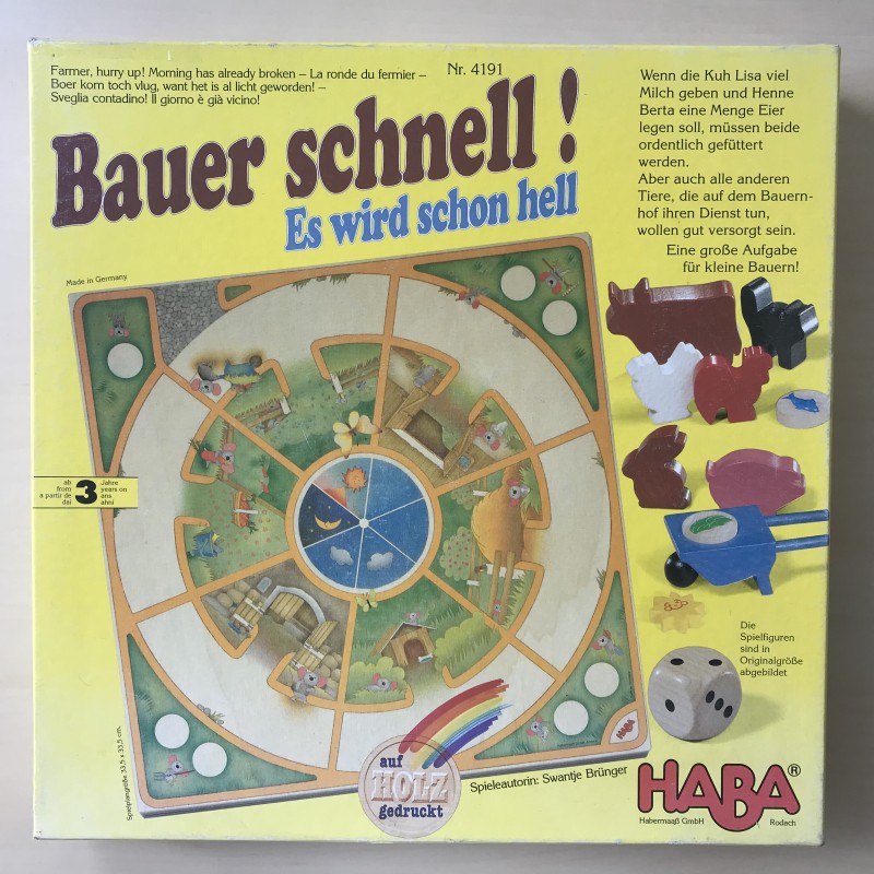 Haba : Bauer schnell ! /Opschieten boer- het is al bijna licht!