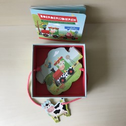 Boerderijdieren : sluit maar aan bij de puzzeltrein + boekje.