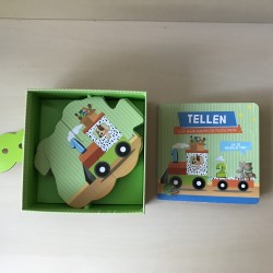 Tellen : sluit maar aan bij de puzzeltrein + boekje.
