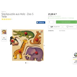 Puzzelplankje Knopjespuzzel :  Selecta