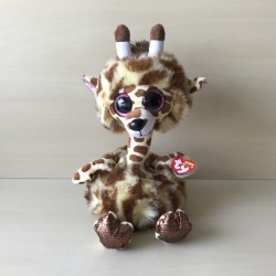 Knuffel : Ongebruikt. Ty Beanie Boos, giraffe.