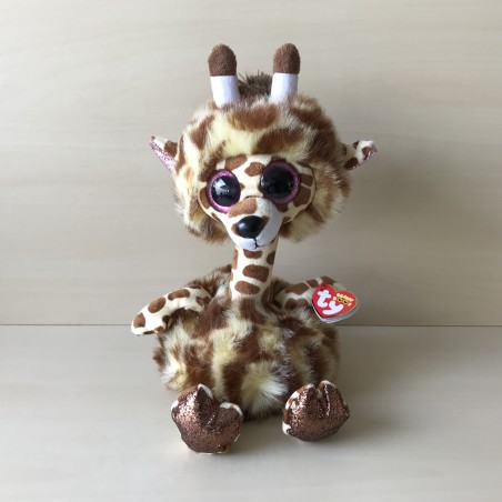Knuffel : Ongebruikt. Ty Beanie Boos, giraffe.