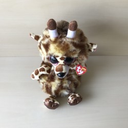 Knuffel : Ongebruikt. Ty Beanie Boos, giraffe.