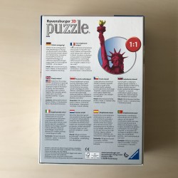 3D puzzel. Vrijheidsbeeld. Pop art edition .  108 stukjes