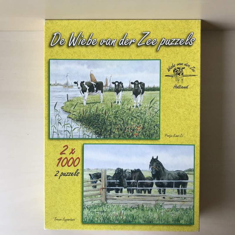Wiebe van der Zee : Pontje Komt Zo ! Trouwe Supporters. 2 x 1000 stukjes.