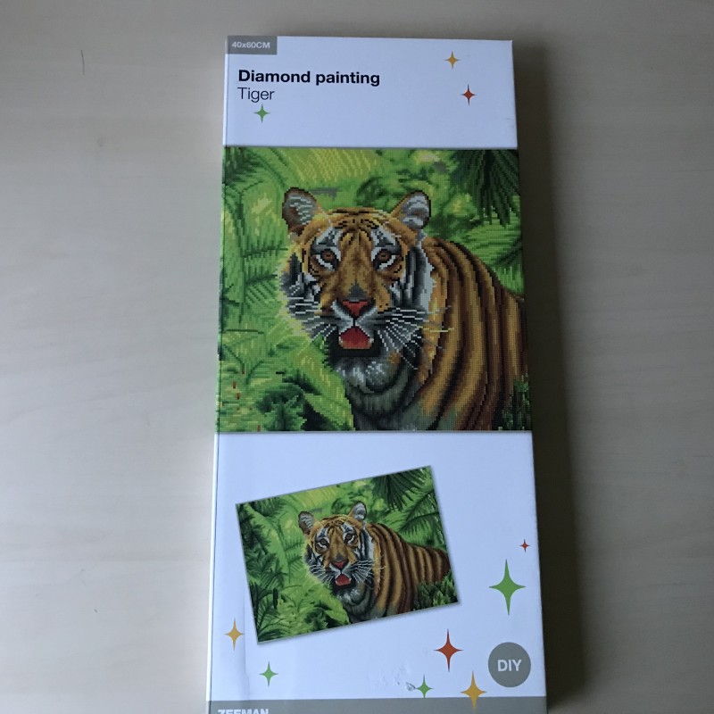 Diamond painting : Tijger. Ongebruikt