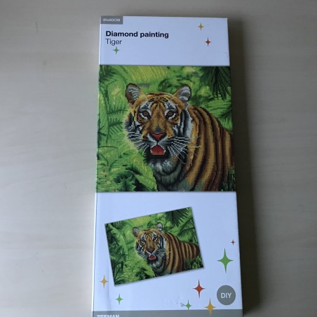 Diamond painting : Tijger. Ongebruikt