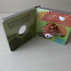 Baby vosje. Vingerpopboekje.
