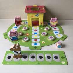 Drie kleine biggetjes bordspel