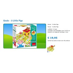 Drie kleine biggetjes bordspel