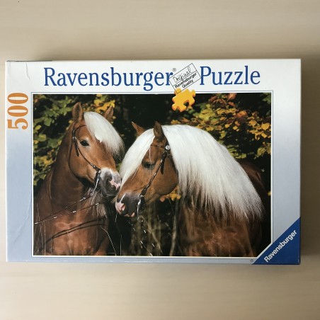 Paarden : Haflinger-vriendjes. 500 stukjes